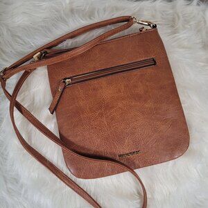MontanaWest Crossbody Bag, Brown Faux Leather